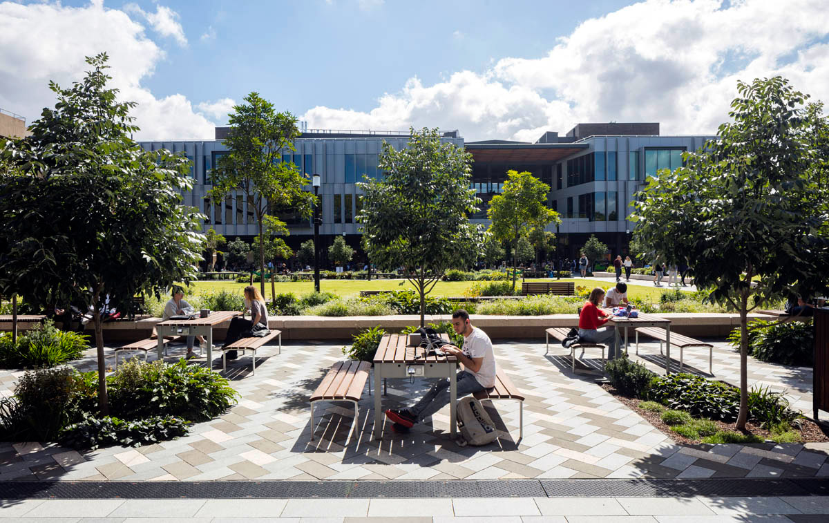 Corporate Campus Courtyard